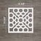 Ekena Millwork Medium Harlingen Decorative Fretwork Wall Panels in Architectural PVC, 15 3/8"W x 15 3/8"H x 3/8"T WALP16X16GLN - alternate 3
